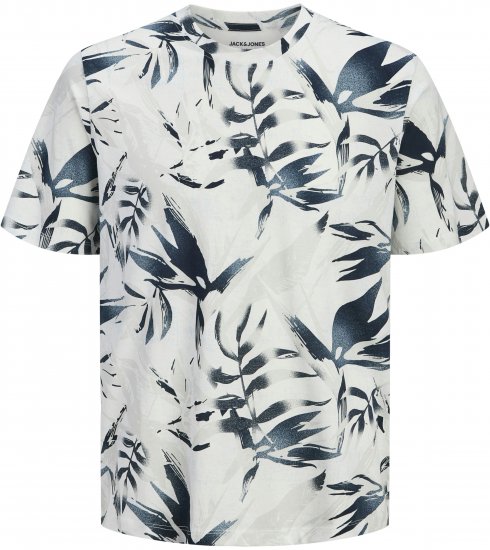 Jack & Jones Honolulu T-Shirt White - Тениски - мъжки тениски големи размери