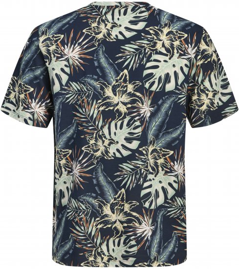 Jack & Jones Honolulu T-Shirt Navy - Тениски - мъжки тениски големи размери