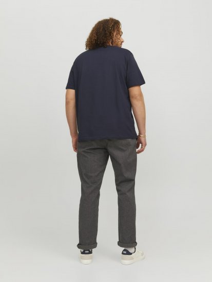 Jack & Jones Logan T-Shirt Navy - Тениски - мъжки тениски големи размери
