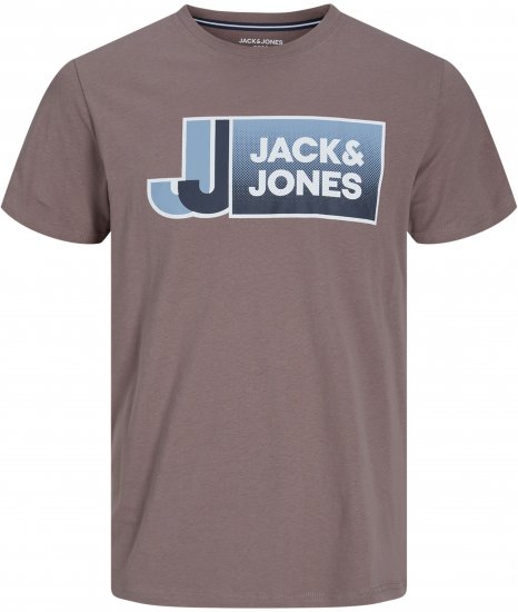 Jack & Jones Logan T-Shirt Brown - Тениски - мъжки тениски големи размери