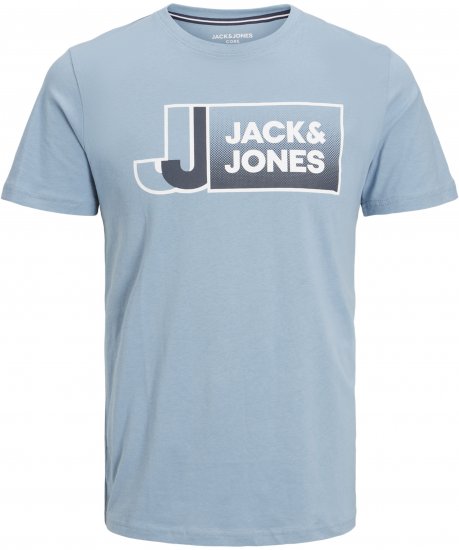 Jack & Jones Logan T-Shirt Turquoise - Тениски - мъжки тениски големи размери