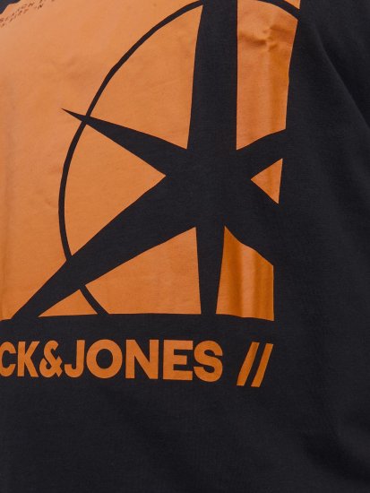 Jack & Jones Conrad T-Shirt Black - Тениски - мъжки тениски големи размери