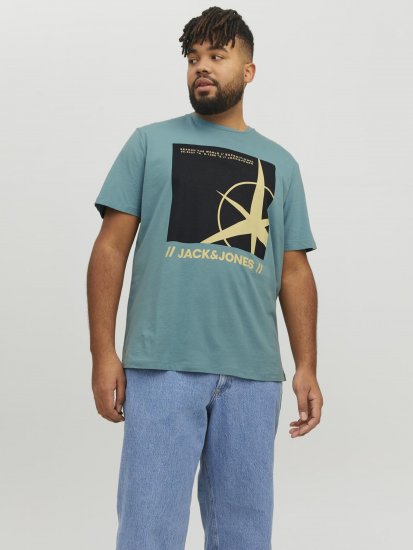 Jack & Jones Conrad T-Shirt Grey - Тениски - мъжки тениски големи размери