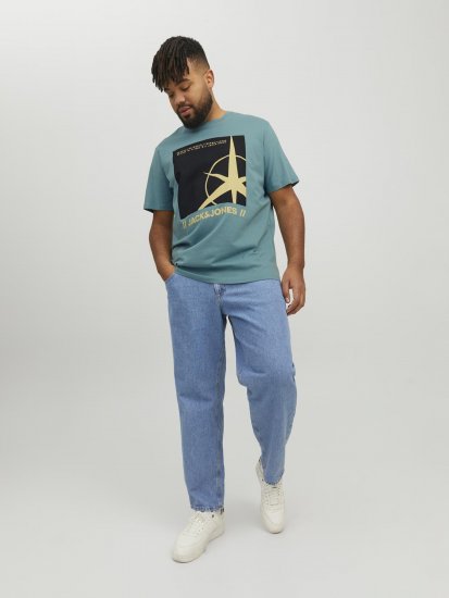 Jack & Jones Conrad T-Shirt Grey - Тениски - мъжки тениски големи размери