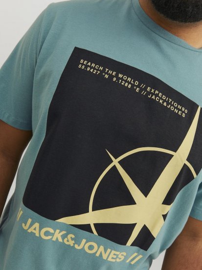 Jack & Jones Conrad T-Shirt Grey - Тениски - мъжки тениски големи размери