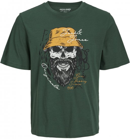 Jack & Jones Roxbury T-Shirt Green - Тениски - мъжки тениски големи размери