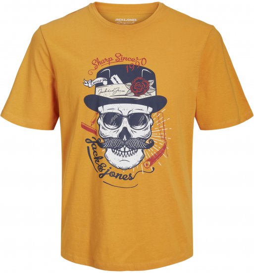 Jack & Jones Roxbury T-Shirt Orange - Тениски - мъжки тениски големи размери