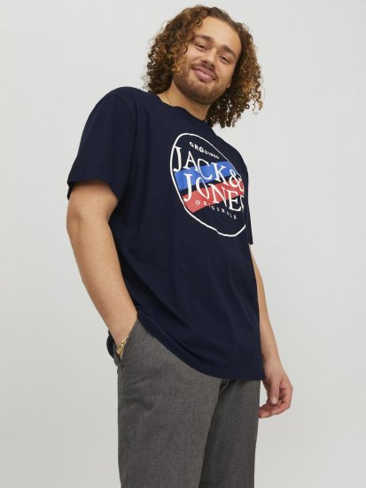 Jack & Jones Codyy T-Shirt Navy - Тениски - мъжки тениски големи размери