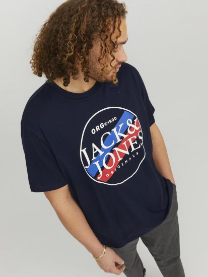 Jack & Jones Codyy T-Shirt Navy - Тениски - мъжки тениски големи размери
