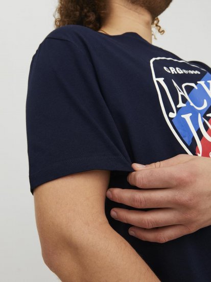 Jack & Jones Codyy T-Shirt Navy - Тениски - мъжки тениски големи размери
