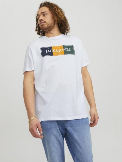 Jack & Jones Codyy T-Shirt White - Тениски - мъжки тениски големи размери