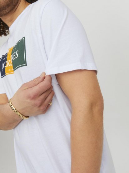 Jack & Jones Codyy T-Shirt White - Тениски - мъжки тениски големи размери
