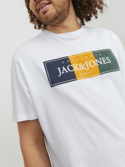 Jack & Jones Codyy T-Shirt White - Тениски - мъжки тениски големи размери