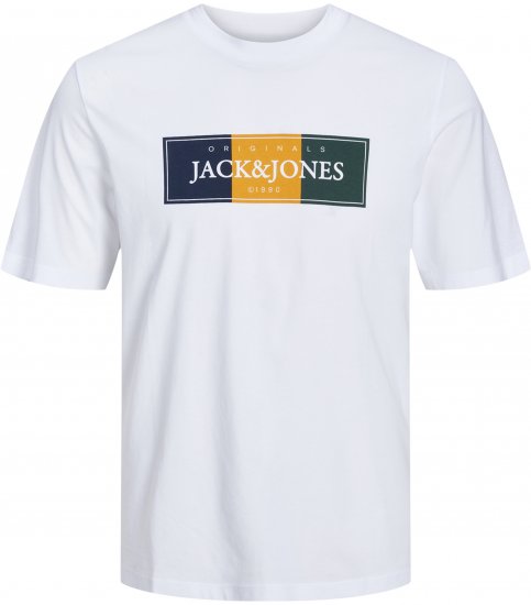 Jack & Jones Codyy T-Shirt White - Тениски - мъжки тениски големи размери