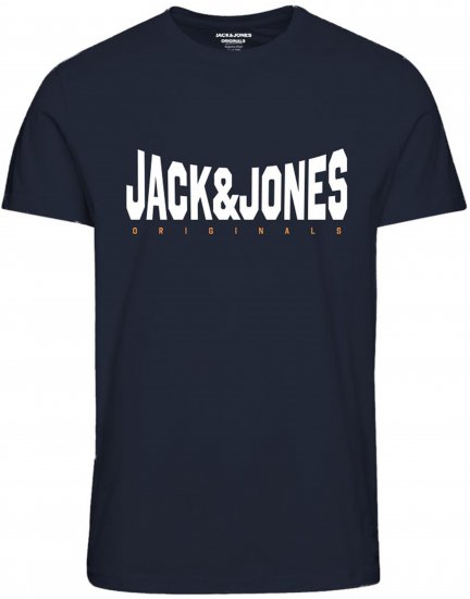 Jack & Jones Marque T-Shirt Navy - Тениски - мъжки тениски големи размери