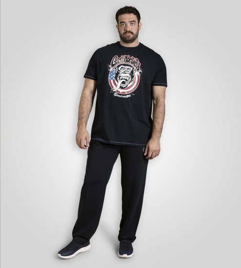 D555 Birkenhead T-Shirt Gas Monkey Garage Navy - Тениски - мъжки тениски големи размери