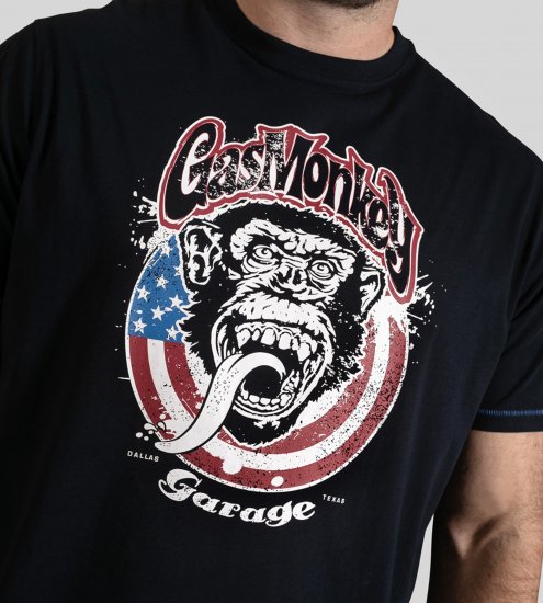 D555 Birkenhead T-Shirt Gas Monkey Garage Navy - Тениски - мъжки тениски големи размери