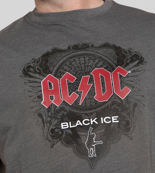 D555 Clydebank T-Shirt Official AC/DC Black Ice Grey - Тениски - мъжки тениски големи размери