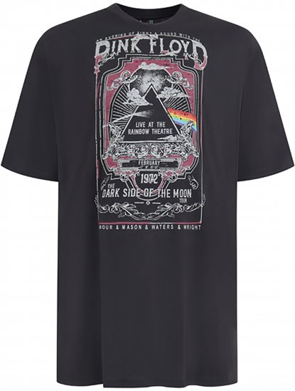 D555 Blackpool T-Shirt Official Pink Floyd Black - Тениски - мъжки тениски големи размери