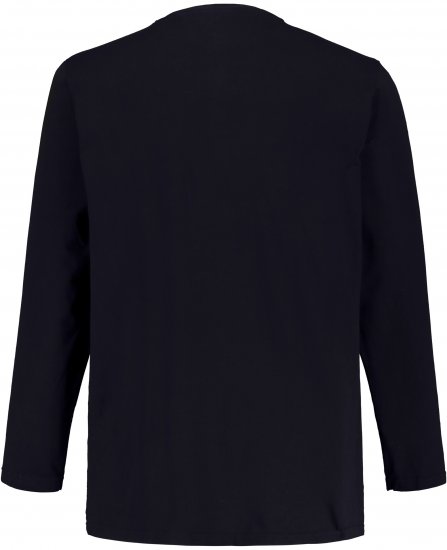 JP1880 Henley T-Shirt Long Sleeve Dark Navy TALL - МЪЖКО ОБЛЕКЛО MT-6XLT - дрехи за високи мъже