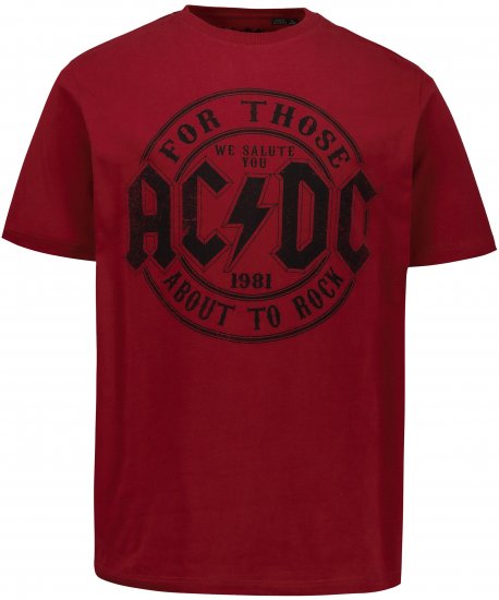 JP1880 AC/DC T-Shirt Rust Red - Тениски на групи - 