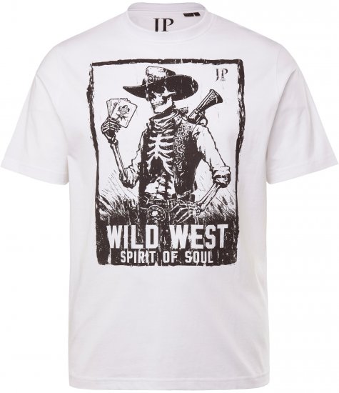 JP1880 T-Shirt 2-Pack Wild West Black And White - Тениски - мъжки тениски големи размери