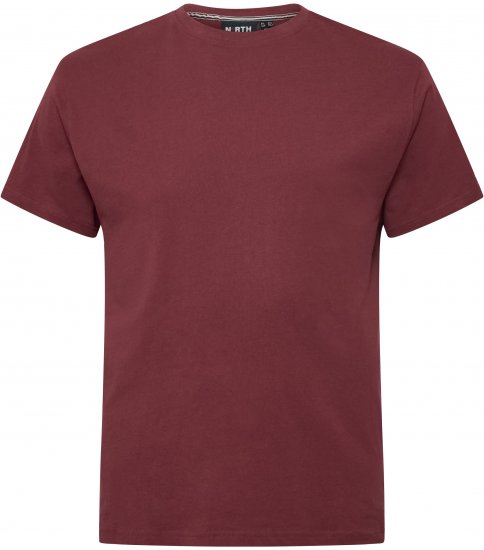 North Latitude T-Shirt O-Neck Bordeaux TALL - TALL T-shirts - Тениски за високи мъже