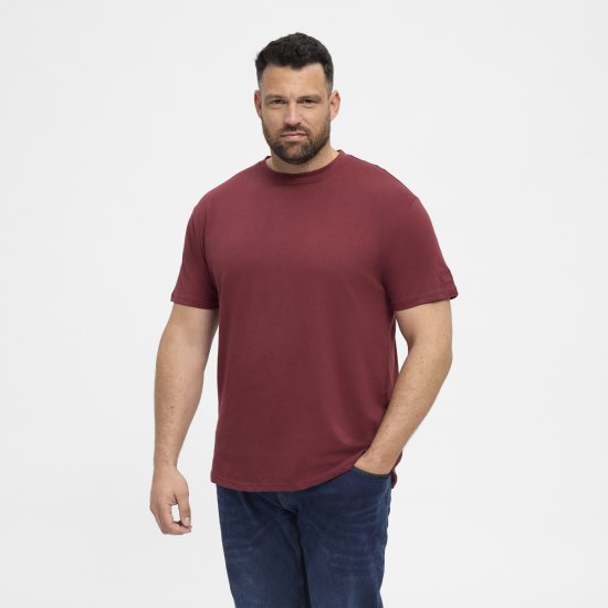 North Latitude T-Shirt O-Neck Bordeaux TALL - TALL T-shirts - Тениски за високи мъже