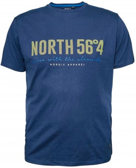 North Latitude 99865 Printed T-Shirt Blue - Тениски с щампа - Тениски с щампа големи размери