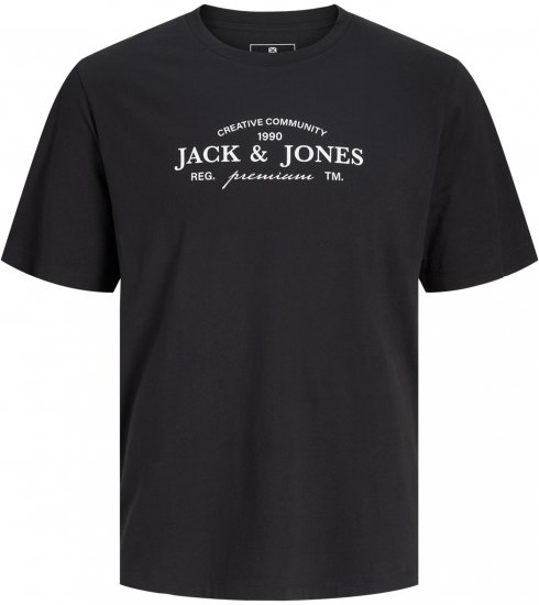 Jack & Jones Kevin Тениска Черна - Тениски - мъжки тениски големи размери