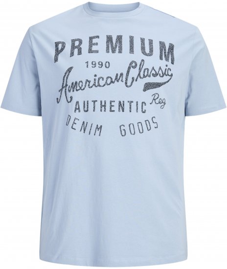 Jack & Jones Alex Тениска Светлосиня - Тениски - мъжки тениски големи размери