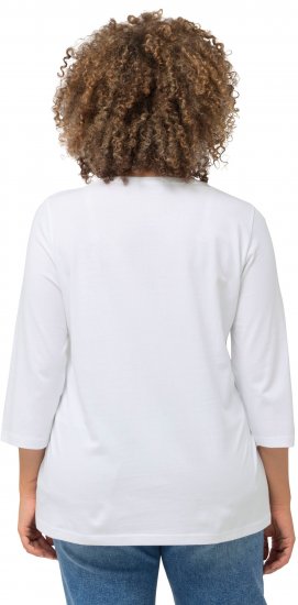 Ulla Popken City Name Graphic Tee Snow White - Печатни тениски за жени - 