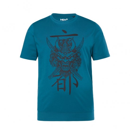 Men Plus T-Shirt Short Sleeve Lagoon Green - Тениски - мъжки тениски големи размери