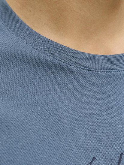 Jack & Jones Dover Denim O-Neck T-Shirt Grey - Тениски - мъжки тениски големи размери