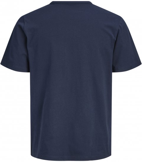 Jack & Jones College Logo Crew Neck T-Shirt Blue - Тениски - мъжки тениски големи размери