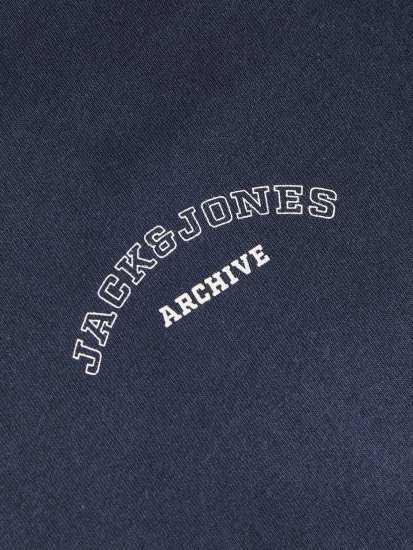 Jack & Jones College Logo Crew Neck T-Shirt Blue - Тениски - мъжки тениски големи размери