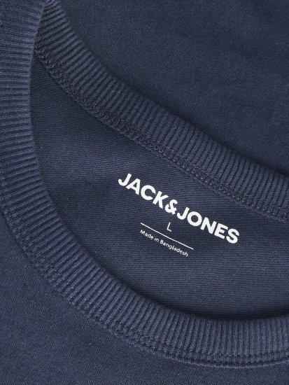 Jack & Jones College Logo Crew Neck T-Shirt Blue - Тениски - мъжки тениски големи размери