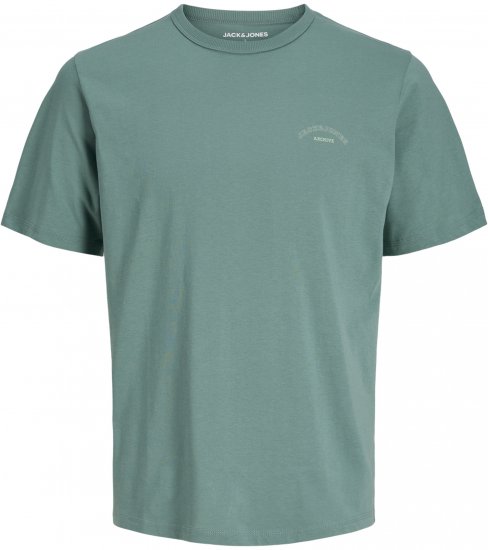 Jack & Jones College Logo Crew Neck T-Shirt Turquoise - Тениски - мъжки тениски големи размери