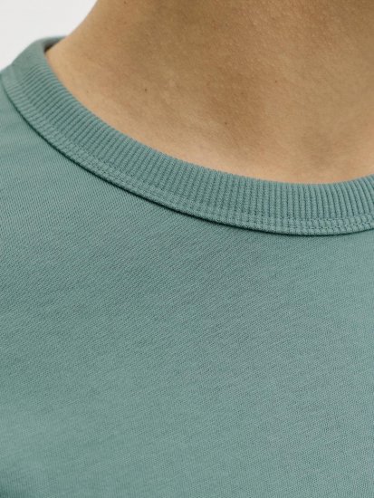 Jack & Jones College Logo Crew Neck T-Shirt Turquoise - Тениски - мъжки тениски големи размери