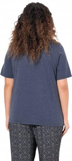 Ulla Popken Peacock Short Sleeve Graphic Tee - Печатни тениски за жени - 