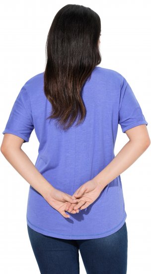 Ulla Popken Lady Of The Moon Short Sleeve Graphic Tee Lavender - Печатни тениски за жени - 