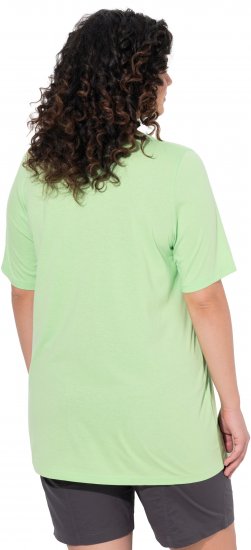 Ulla Popken Essential Front Pleat Tee Light Green - Тениски - 