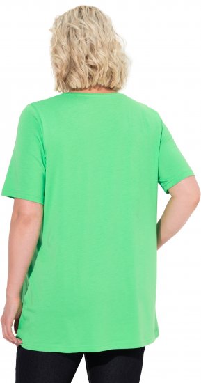 Ulla Popken Essential Front Pleat Tee Mint Green - Тениски - 