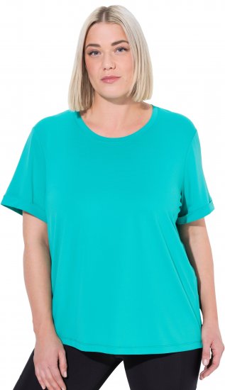 Ulla Popken UPF 50 Quick Drying Tee Turquoise - Тениски - 