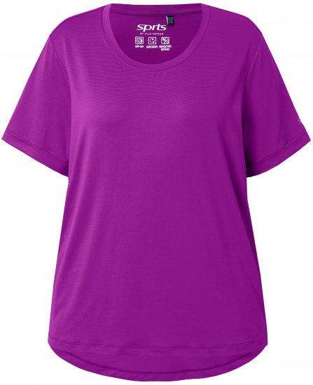 Ulla Popken UPF 50 Quick Drying Tee Blackberry - Тениски - 