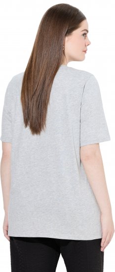 Ulla Popken Eco Cotton Basic T-Shirt 2-Pack Grey/Pink - Тениски - 