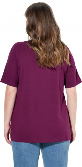 Ulla Popken Eco Cotton Basic T-Shirt 2-Pack Black/Red - Тениски - 