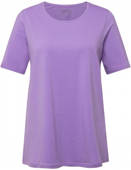 Ulla Popken Essential Round Neck Stretch Tee Pale Lilac - Тениски - 