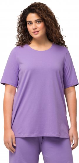 Ulla Popken Essential Round Neck Stretch Tee Pale Lilac - Тениски - 