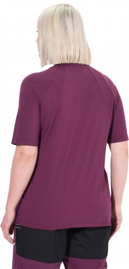 Ulla Popken Quick-Drying Short Sleeve T-Shirt Dark Cherry - Тениски - 